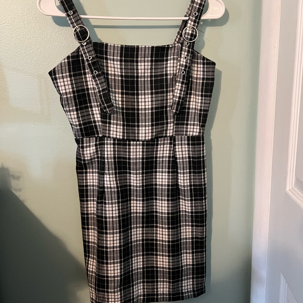 Forever 21 Black and White Checkered Mini Dress